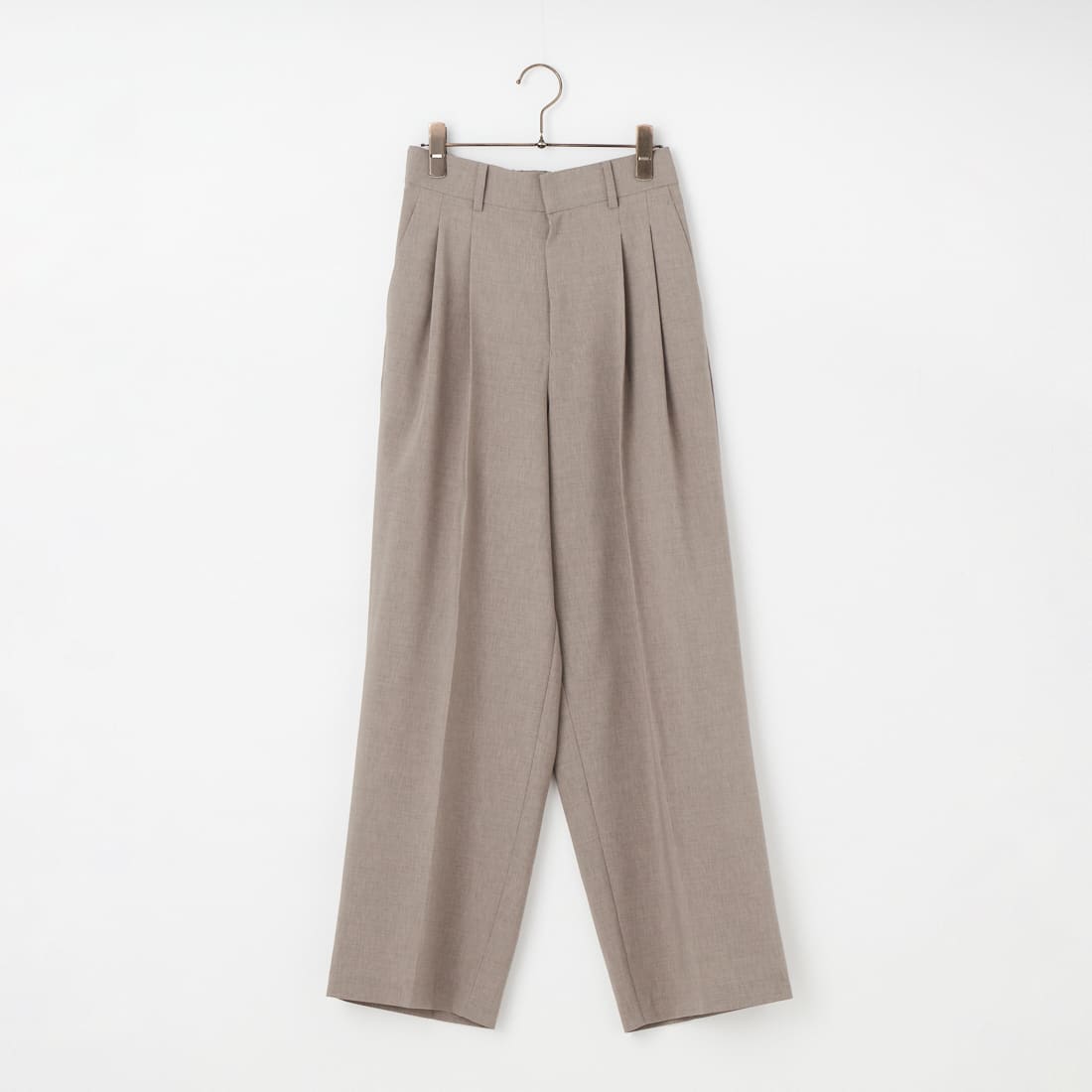 USINE [ユジーヌ] 機能素材2タックワイドパンツ [21267057]