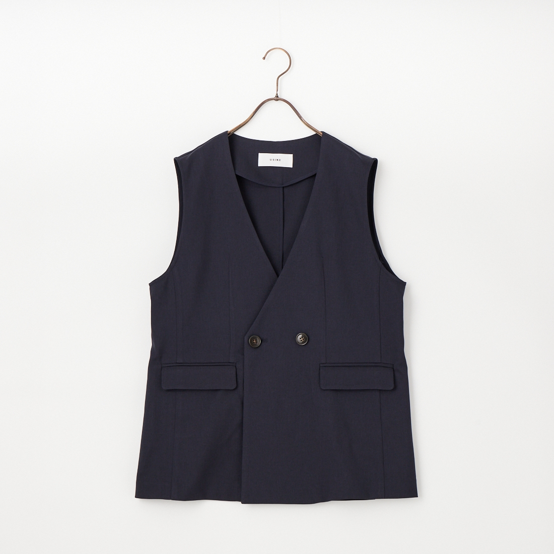 USINE [ユジーヌ] イージーケアツイルVネックベスト [21267052]