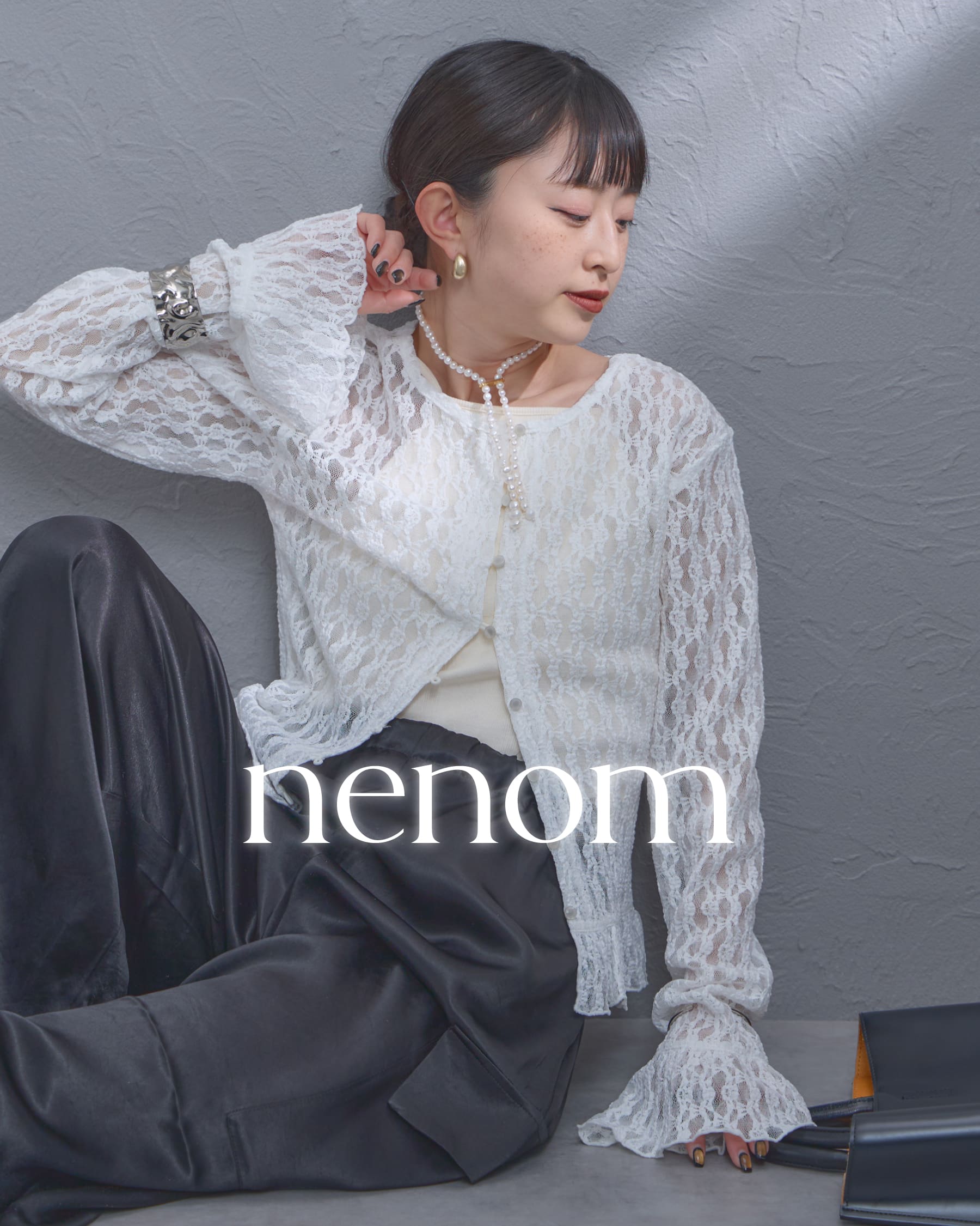 軽やかさと抜け感を纏う、ネノムの新作特集のバナーです。