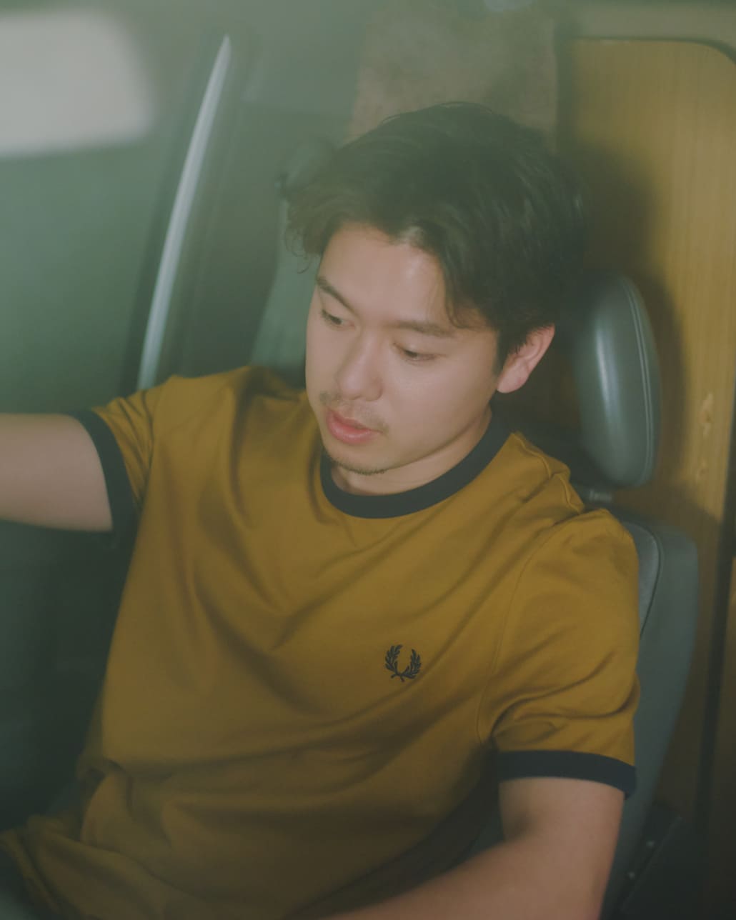 FRED PERRY [フレッドペリー] 別注 ワンポイントロゴ刺繍 リンガーTシャツ [M3519-JF]のコーディネートです。