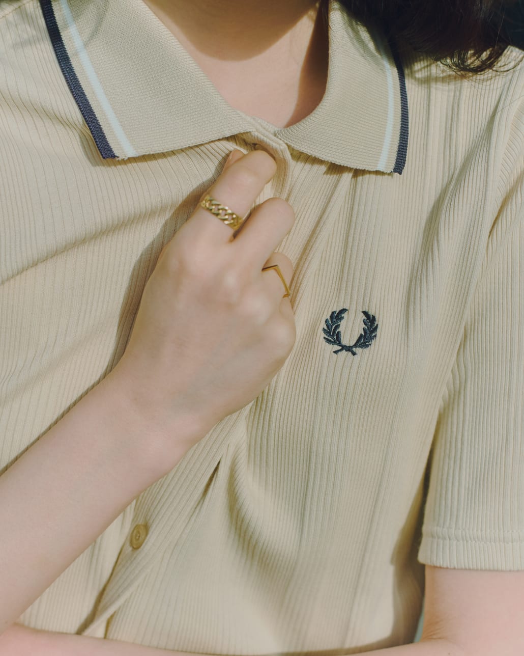 FRED PERRY [フレッドペリー] 別注 ツインティップライン リブポロシャツ [FPW-26S-033JF]のコーディネートです。
